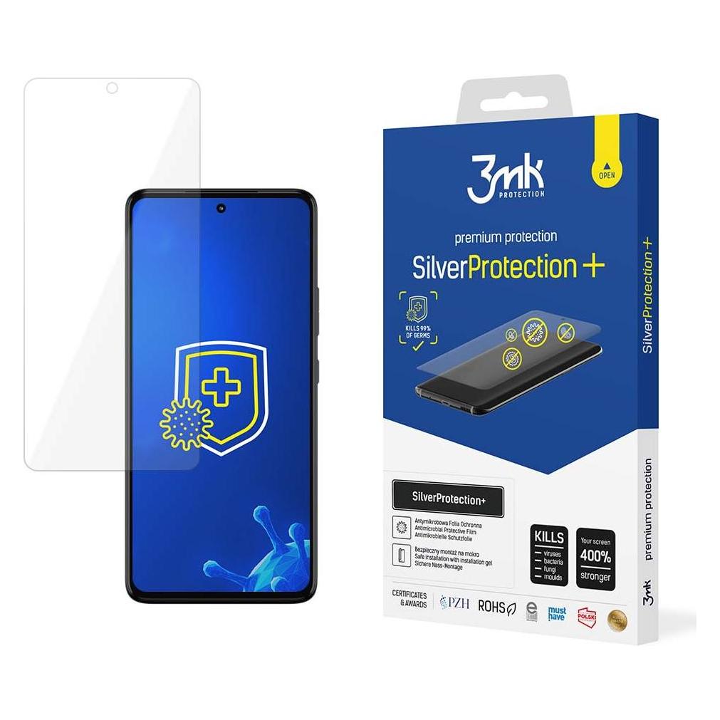 3MK Schutzfolie SilverProtection+ für Motorola Moto G72 (1 Stk., Motorola Moto G72) (3mk SilverProtection+(1052)-0)
