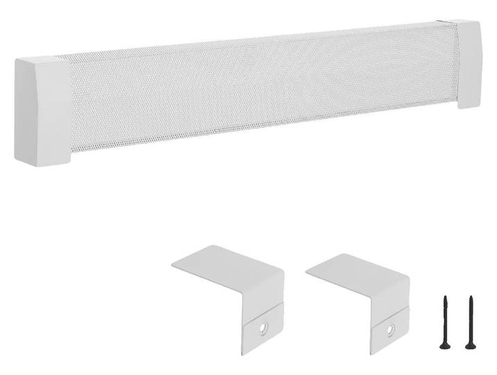 Caches pour radiateurs VEVOR\, série Premium\, 1222 x 81 x 193 mm\, cache avant standard pour radiateurs électriques\, cache de rechange en acier robuste\, pour chambre à coucher\, blanc