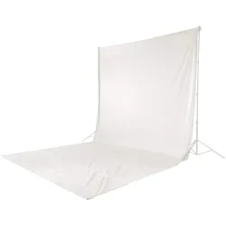 Hintergrund, Stoff weiß 2,95x6 m für Fotostudio