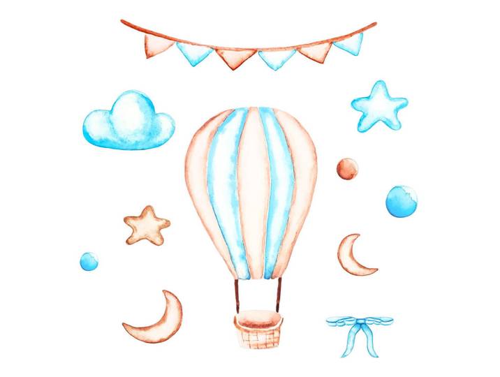Wallfluent Wandaufkleber 130x194cm - Boho-Dekorationen, Mehrfarbig, Kunststoff, Rechteckig, 130x194x0.1 cm, Tapeten & Wandverkleidungen, Wandtattoos & Sticker, Wandtattoos