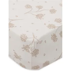 Jollein, Fixleintuch Babybett, Leafy Dreams (50 x 90 cm)