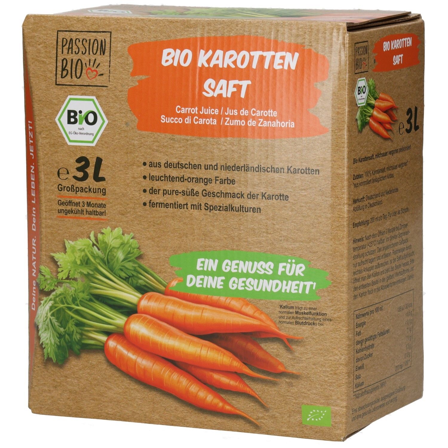 Karottensaft 3l BiB Bio 3 l