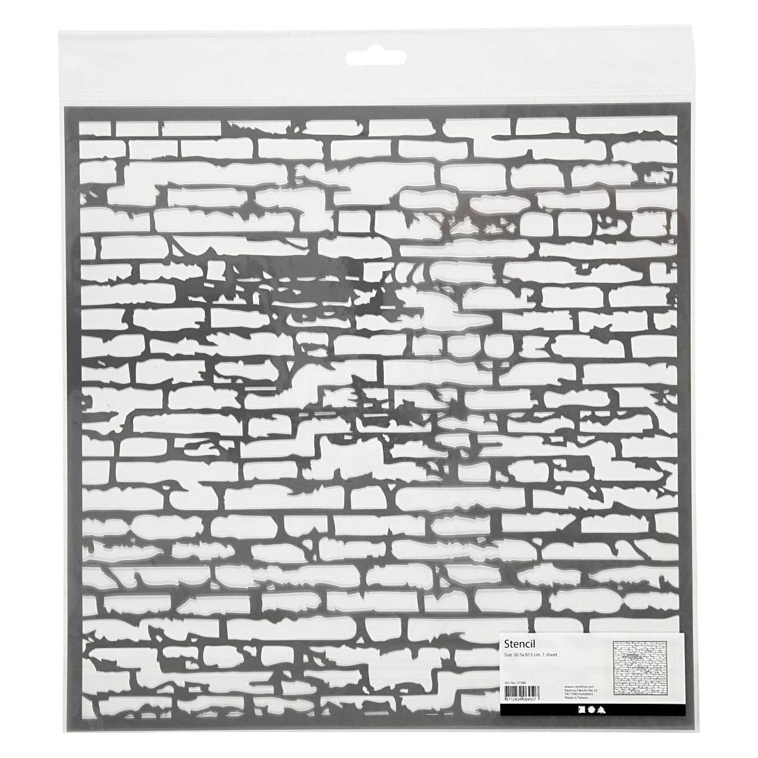 Creativ Company Schablone Steinmauer, 30,5x30,5cm (5712854064507)