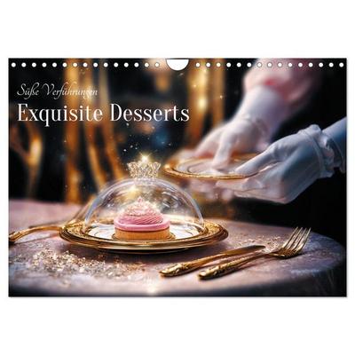 Süße Verführungen - Exquisite Desserts (Wandkalender 2026 DIN A4 quer), CALVENDO Monatskalender