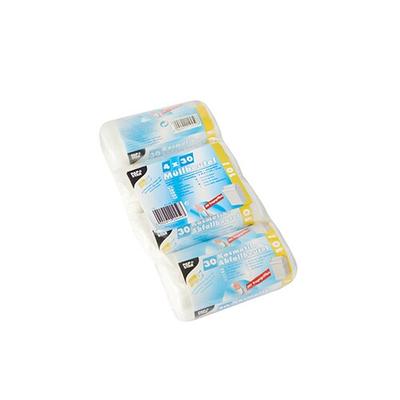Starpak 120 Müllbeutel mit Tragegriffen, HDPE 10 l 42 cm x 39,5 cm transparent