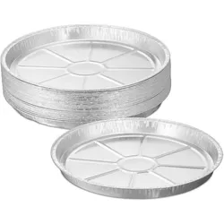 Relaxdays Runde Aluschalen im 25er Set Silber