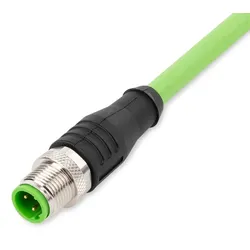 Wago 756-1201/060-020 ETHERNET-Leitung,M12D-Stecker, axial,4-polig,grün 7561201060020
