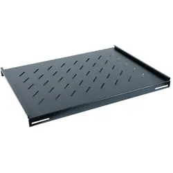 Wp Fixed shelf 1U 550 mm Black, Serverschrank Zubehör, Schwarz