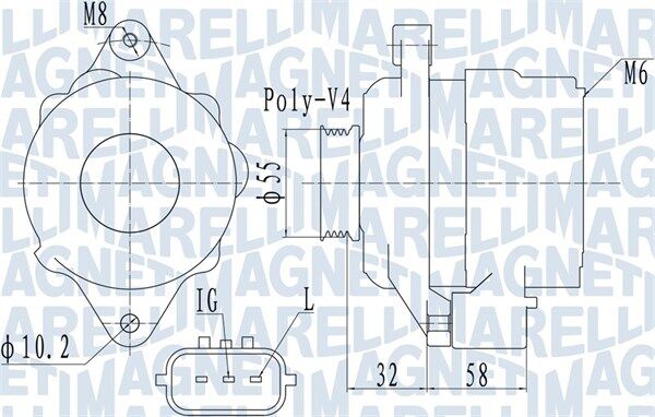 Magneti Marelli Generator 063731943010 Für Mitsubishi Suzuki