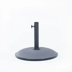 RATTATAN Sonnenschirmständer 15 kg aus grauem Beton mit Stahlrohr und Feststellschraube, stabil und kompatibel mit 38/34/30-mm-Masten – TORNADO
