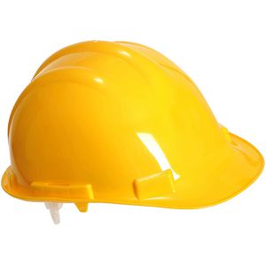 Portwest Schutzhelm Expertbase PW50, EN 397, EN 50365, mit 4-Punkt-System, Größe 52-62, gelb