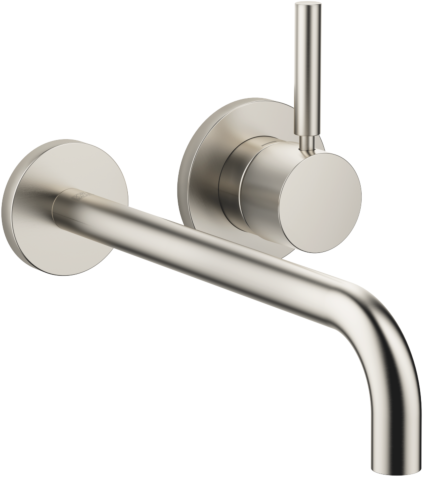 Dornbracht Meta Fertigmontageset 36863660-06 für Wand-Einhandmischer, Biegeradius von 90°, ohne Ablaufgarnitur, platin matt