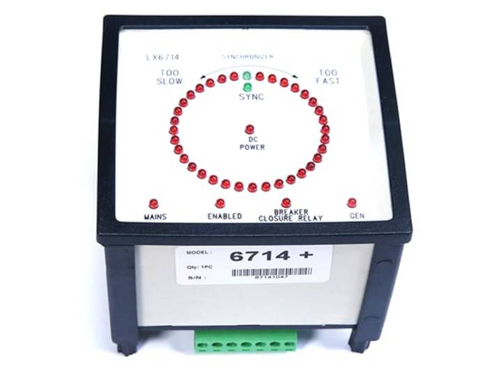 Mitheuum Generator-Controller-Tracking-Synchronisationsanzeige, 9,7 x 9,7 x Integrierte Meter- und Controller-Funktionalität mit visuellen Synchronisations-Queues am LED-Ring.