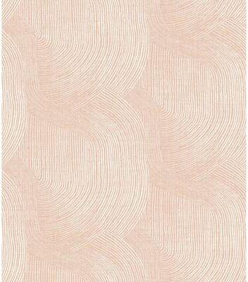 A-Street Prints Folly Blush Zen Swirls Wallpaper