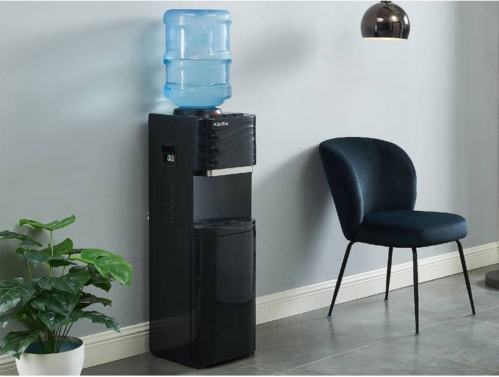 Fontaine à eau bonbonne - eau froide/chaude - 11 /18L - Noir - FORTEX