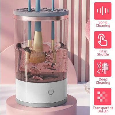 Uplift Treasures Electric Makeup Brush Cleaner 3 In 1 Automatic USB Cleaner Machine Electric Makeup Brush Cleaner 3 In 1 Automatic USB Cleaner Machine