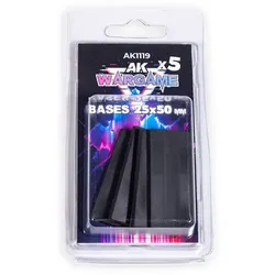 AK Rectangular Bases 25x50mm (5 Stück)
