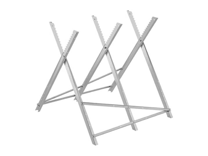 VEVOR Chevalet de Sciage\, Capacité de Charge 149\,7 kg\, Tréteau de Sciage Pliable\, avec Pieds Robustes\, Structure Dentelée Alignée Antidérapante\, Outil pour Menuiserie\, Menuisiers\, Bricoleurs de Bois