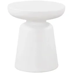 Helloshop26 - Runder Beistelltisch/Konsolentisch 44 x 40 cm Durchmesser weiß