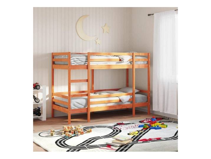 LuxusKollektion Etagenbett Etagenbett Kiefer Wachsbraun 90x190 cm (1-St)