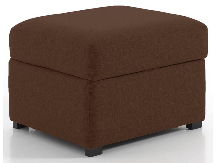 Pouf carré, Chocolat