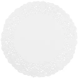 MONOUSO - Rundes Spitzenpapier weiß "Litos" Ø28cm (250 Stück)