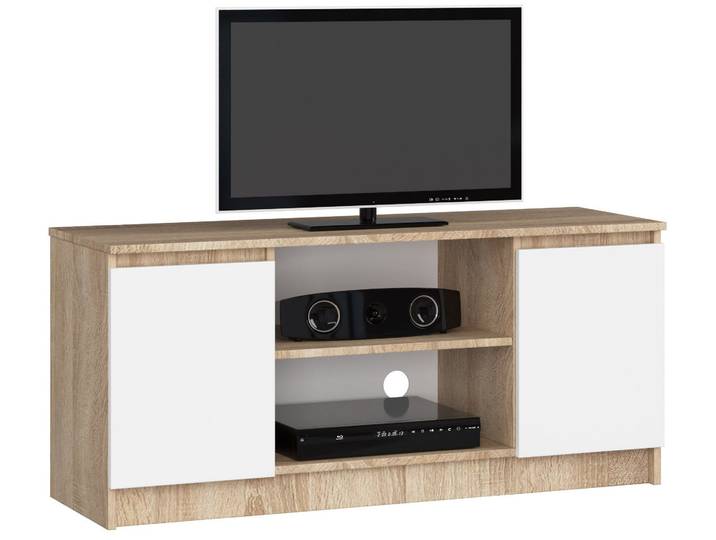 TV-Lowboard – Sonoma Eiche / Weiß