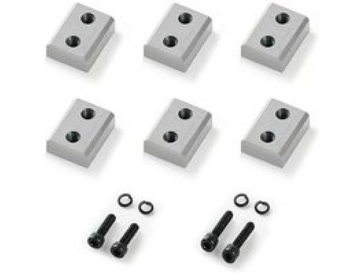 VEVOR Bewehrungsschneiderklingen, 6 Stk. Ersatzbackenklingen für 25 mm #8 elektrischen Bolzenschneider, doppelseitig, CR12MOV-Stahl mit hoher Härte, mit Schrauben und Federscheibe, silber
