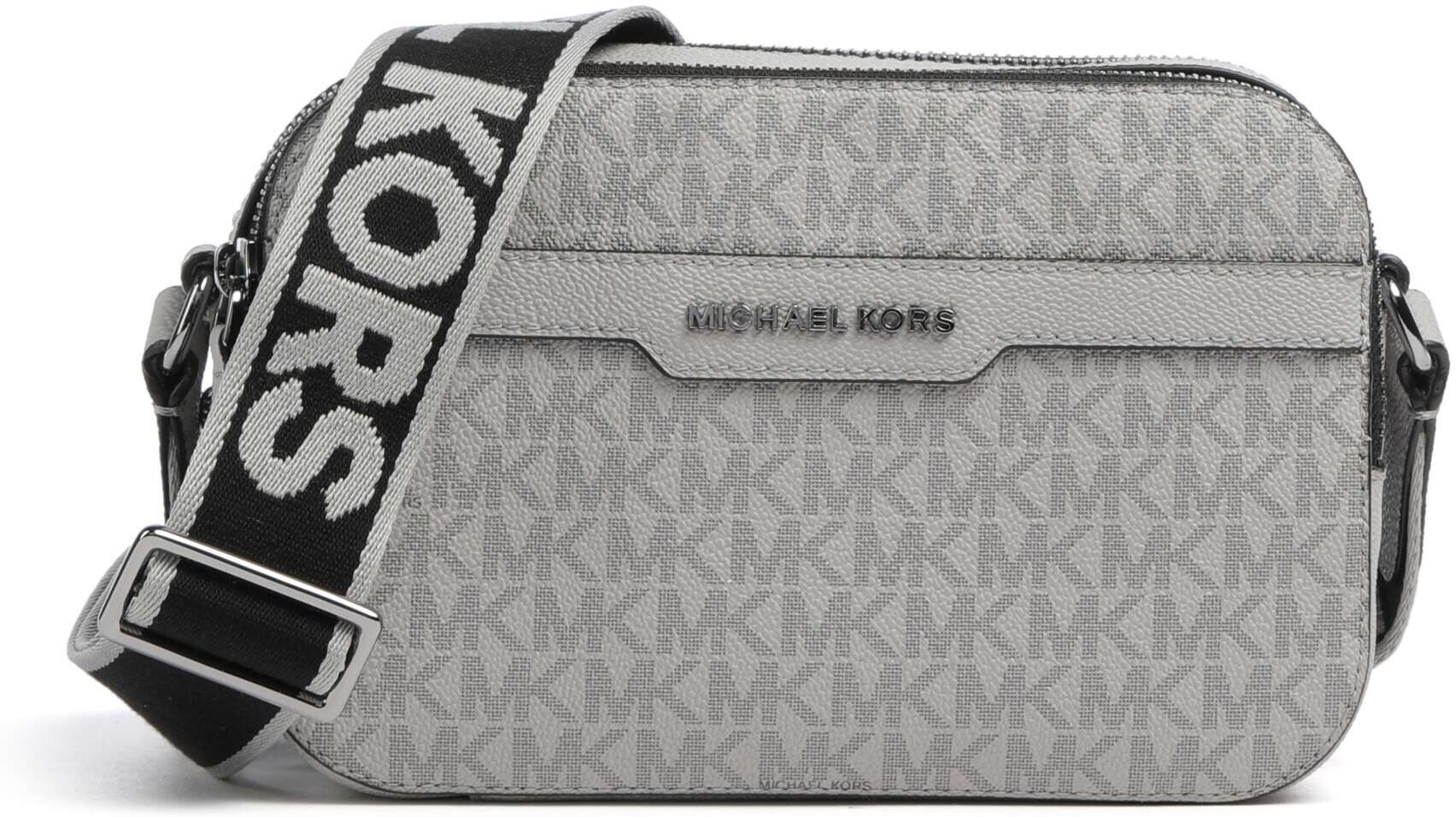 Michael Kors Hudson Umhängetasche aus Leder, grau