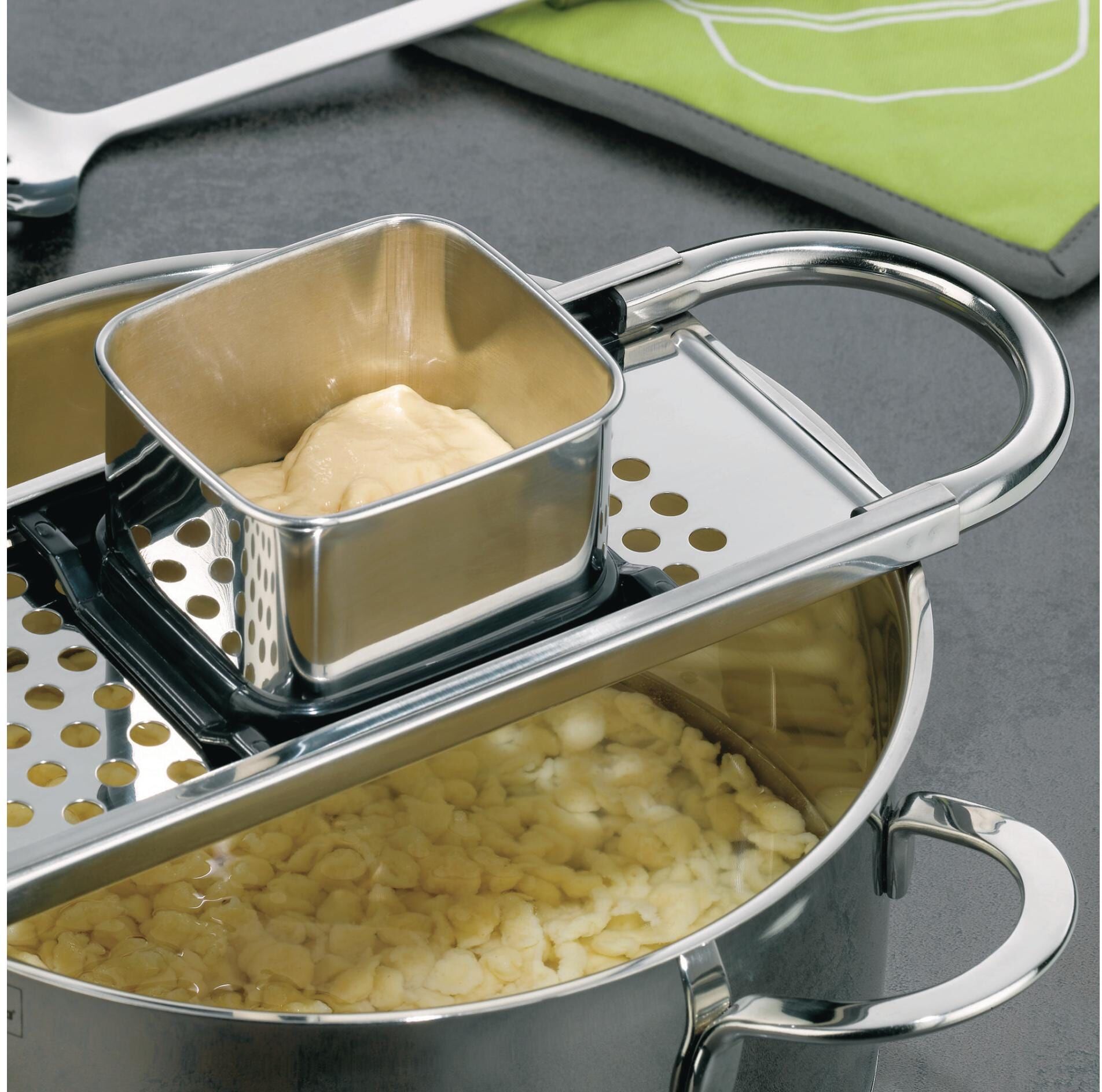 Spätzlehobel KELA "Spätzleshobel Emma lange Spätzle", silber, Edelstahl, Küchenreiben, Spätzlehobel silber Einheitsgröße