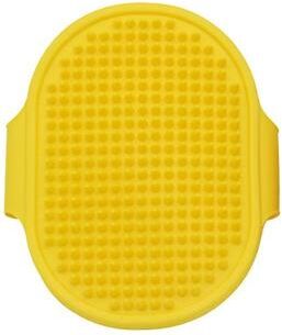 Happy Pet Pantry Paw Spa Silicone Pet Grooming Bath Brush & Hair Remover For Dogs And Cats yellow