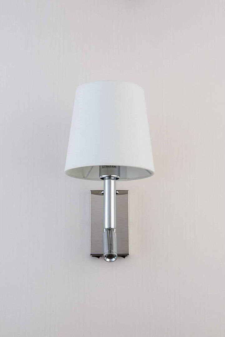 ClassicLiving Pierron LED Swing Arm Sconce Polished Chrome 33cm H X 18cm W X 21cm D