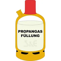 5 kg Propangas Füllung für  gelbe Pfandflasche
