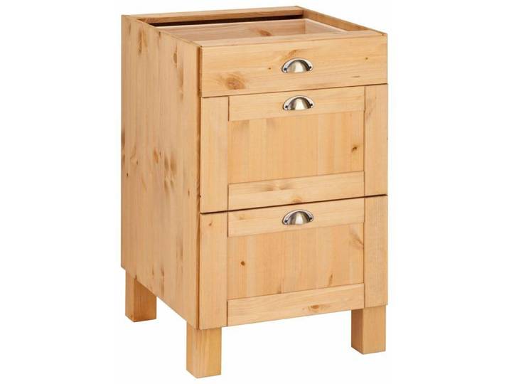 Oslo-armoire D:60 Cm Ouverte 3 Tiroirs Teintée/cire