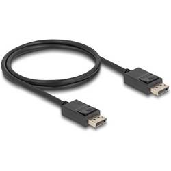 Delock DisplayPort Anschlusskabel DisplayPort Stecker 1 m Schwarz 80492 16K UHD, vergoldete Steckkontakte, dreifach geschirmt DisplayPort-Kabel