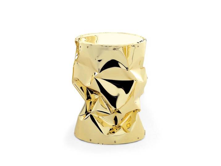 OPINION CIATTI tabouret TAB.U (Or - aluminium/bois)