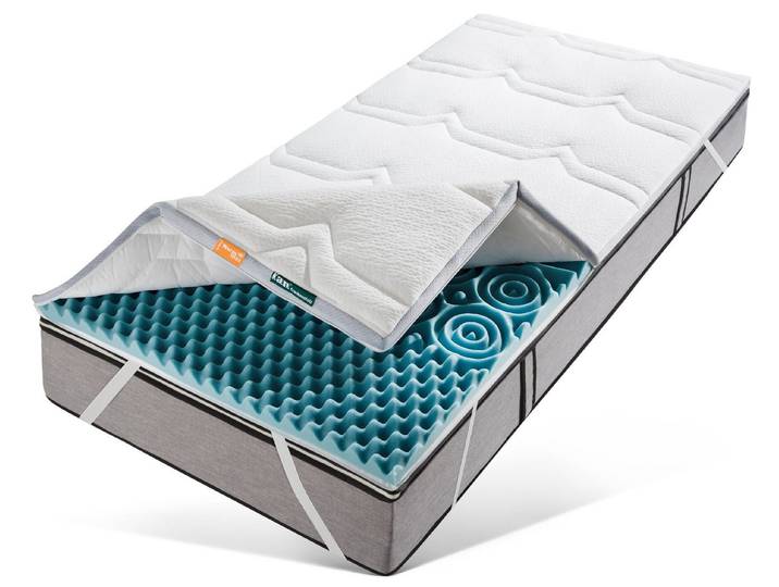fan, Topper Mabona TKS, 7 cm hoch, Kaltschaum, Kundenliebling! Mit Sommer- und Winterseite!
