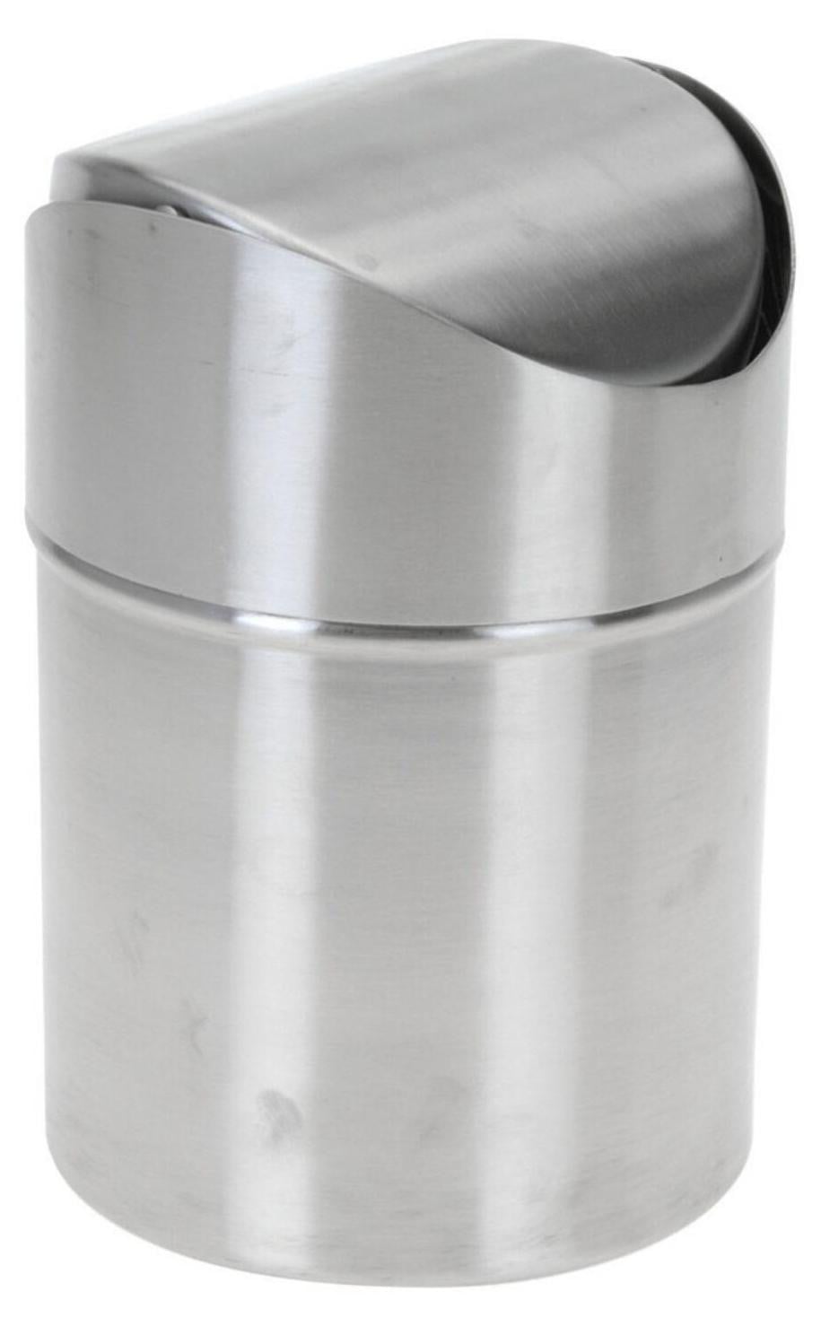 EH Excellent Houseware Afvalbak, 1 liter, roestvrij staal