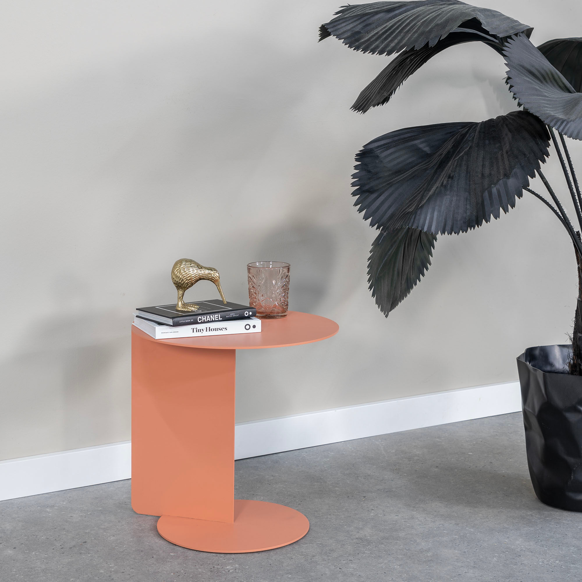 Beistelltisch SPINDER DESIGN "SALSA", orange (clay terra, clay terra, clay terra, clay terra, clay terra, clay terra), B/H/T: 40cm x 40cm x 40cm, Tische, Beistelltisch, Beistelltisch aus Stahl