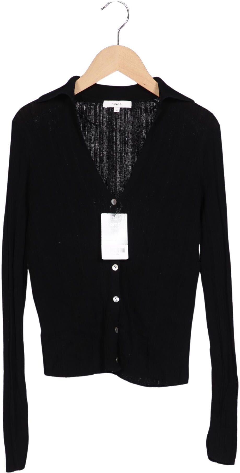 Vince. Damen Strickjacke, Schwarz, Gr. XS, Baumwolle - Second Hand