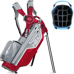 Sun Mountain H2 No 14 Way wasserdichtes Standbag rot/gra/w