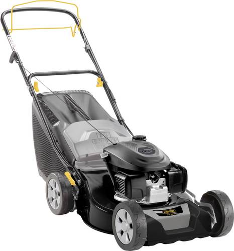 ALPINA Outdoor Benzin Rasenmäher fahrbar, Heckauswurf, mit Schnitthöhenverstellung, Softgriff 2,75kW Schnittbreite (max.) 46cm