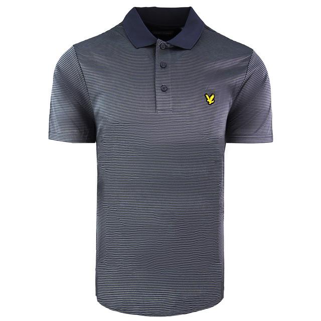 Lyle & Scott Golf Microstripe Heren Grijs Poloshirt