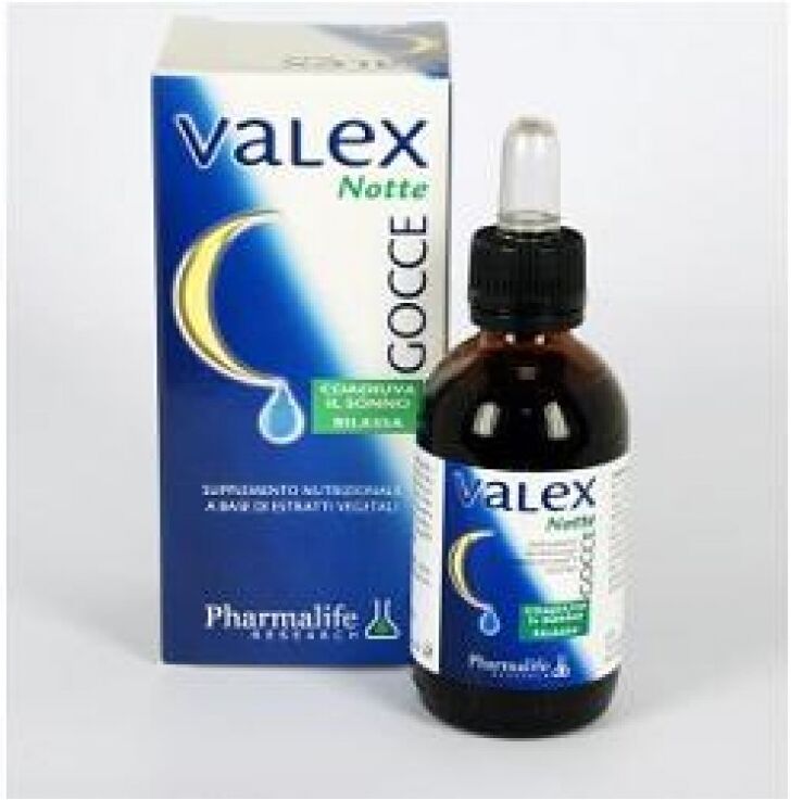 PHARMALIFE RESEARCH Srl Valex Notte Gocce 50 ml - Integratore Alimentare per il Riposo Notturno