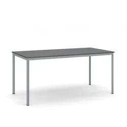 Esstisch BASIC, 160x80 cm, Gestell dunkelgrau, Graphit