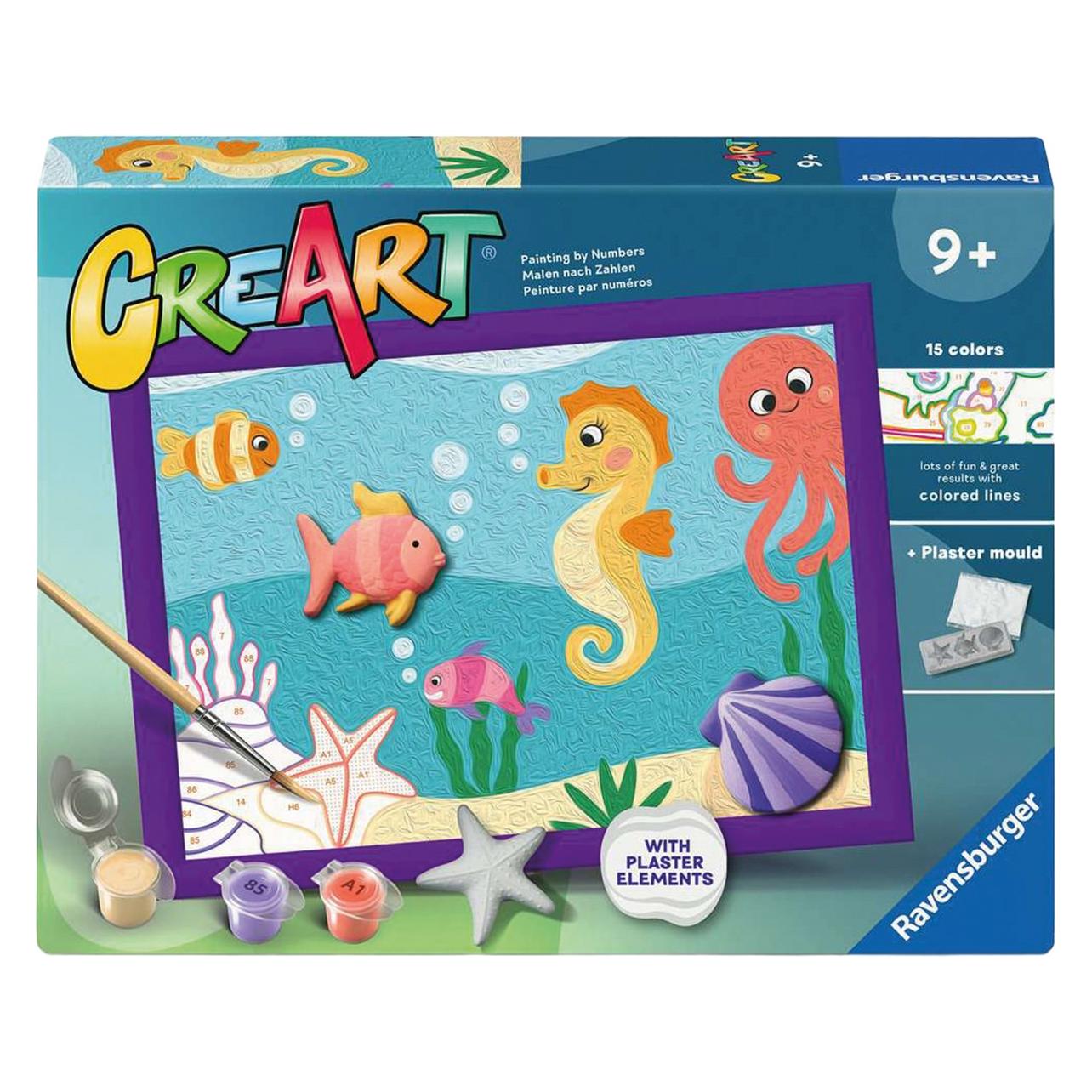 Ravensburger CreArt - Malen nach Zahlen - Seepferdchen (120232681-RA)