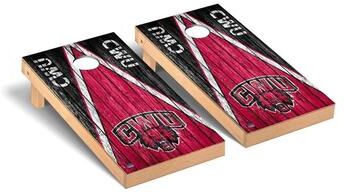 Skip's Garage Central Washington Wildcats Triangle Cornhole Board Set