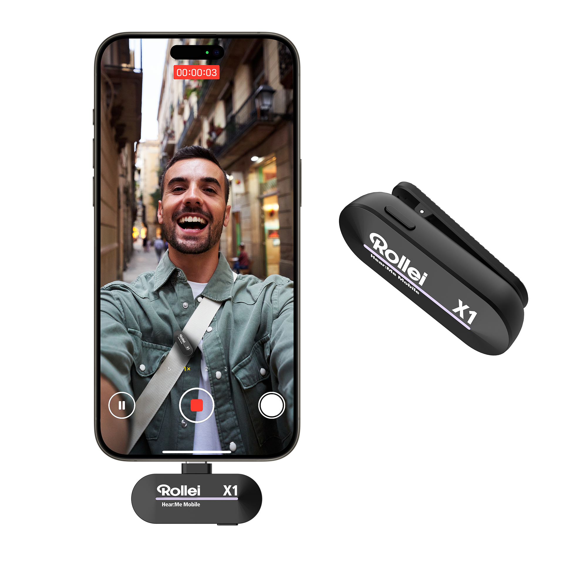 Rollei Hear:Me Mobile | USB-C Plug & Play | Mini Lavalier Mikrofon 28711