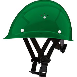Voss-Helme Schutzhelm Maststeigerhelm, 12316029, EN 397, mit 6-Punkt-System & Kinnriemen, Größe 51-63, grün