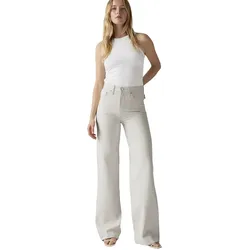Levi's Ribcage Jeans mit weitem Bein in Hellgrau-W29 / L34